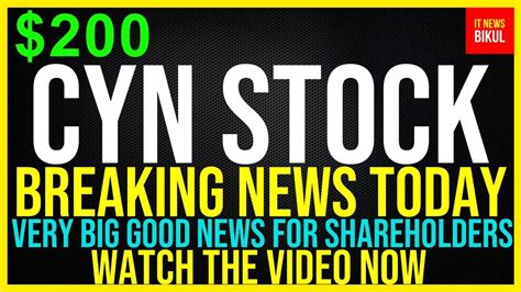 cyn stock forecast|cyn stock price today.